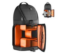 Neewer Professional Mochila Peso 653g la Viene con Bolsillos para Accesorios Protección Contra la Lluvia Compatible con Cámara Nikon Canon Sony y otras Cámaras y Lentes DSLR Trípode(Naranja)