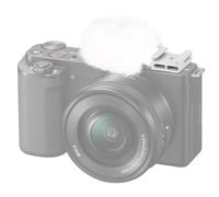 NEEWER Protector de Viento con Zapata Fría para ZV Serie Vlog Cámaras, Parabrisas Peludo Micrófono con Adaptador Montaje Zapata Fría Compatible con Sony ZV-1F ZV-E10 ZV-1 ZV-E1 ZV-1 II, CA133 Blanco