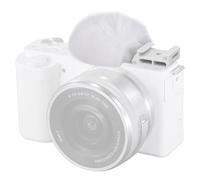NEEWER Protector de Viento con Zapata Fría para ZV Serie Vlog Cámaras, Parabrisas Peludo Micrófono con Adaptador Montaje Zapata Fría Compatible con Sony ZV-1F ZV-E10 ZV-1 ZV-E1 ZV-1 II, CA133 Blanco