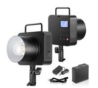 NEEWER Q4 400Ws 2,4G TTL Flash Exterior(Nueva Apariencia), 1/8000 HSS Estroboscópico de Estudio Fotografía con 30W Lámpara Modelado/400 Flash Potencia Completa/Recicle 0,01-1,2s/21,6V 2800mAh Batería