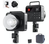 NEEWER Q4PRO 400Ws 2.4G TTL Exterior Estudio Flash Strobe Exterior,Compatible con Godox, App Control Luz, HSS 1/8000s 6000K Batería 2800mAh Doble Pantalla Bowens Reciclaje 0.01-1.2s/30W Modeling Lamp