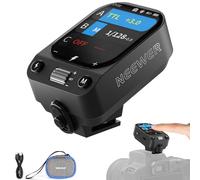 NEEWER QZ-C 2.4G TTL Disparador Flash Inalámbrico Compatible con Canon Camera Godox IT32 V1 V100 AD200 Pro II, Transmisor Flash Zpata Pantalla Táctil OLED, HSS 1/8000s, Batería 1000mAh/Interruptor CM