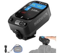 NEEWER QZ-N TTL Transmisor Disparador Flash Inalámbrico Compatible con Nikon Z9 Z8 Z6II Z7II Z5 Z50 D850 D3500 D7500, 1/8000s Interruptor HSS TCM, Batería 1000mAh, Pantalla OLED para 2,4G Q Sistema