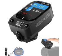 NEEWER QZ-S 2.4G TTL Wireless Flash Trigger Transmitter, 1/8000s HSS, Compatible con Sony ZV-E10 A6400 A6700 A6100 A6000 A7III A7IV A7CII A7RV Cameras, 1000mAh Battery/CM Switch/OLED Pantalla Táctil