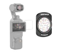 NEEWER Rainbow Star Filter Objetivo Filtro Compatible con dji Osmo Pocket 3 & Creator Combo Accesorio, Magnético Multicapa HD Cristal Óptico Luz Estrella CAM Efecto con Protector Pantalla, FL-C36