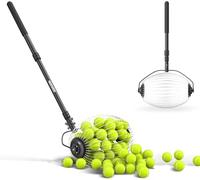 NEEWER Recogedor de Bola de Tenis, 30-58"/77-148cm Telescópico Collector de Pelotas de Golf, Parte Superior, Cesta Rodante para Ball de 1,5"-3", Accesorios y Herramienta de Entrenamiento, TB01S
