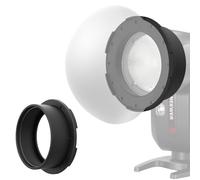 NEEWER Redondo Flash Speedlight Anillo Adaptador Magnético, Montaje Silicona Magnético Soporte Difusor Luz Accesorio Compatible con Godox V1/V1 Pro NEEWER Z1 Z2 Series Round Head Speedlight, CRS13