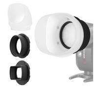 NEEWER Reflector de luz de Silicona con Dos Anillos adaptadores magnéticos, modificador de luz para NEEWER NW620 NW700 NW760 Z880 Z760 Cabeza Cuadrada y Z1 Z2 Speedlite de Cabeza Redonda, CRS3