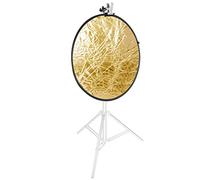 Neewer Reflector de luz multidisco 5 en 1 (110 cm) con Soporte de Abrazadera de Metal Resistente para Estudio fotográfico, Reflector Plegable, translúcido, Plateado, Dorado, Blanco y Negro
