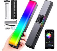 NEEWER RGB LED Video Palo Luz, Barra Táctil y Control App, Luz de Fotografía de Mano Magnética, Regulable 3200K-5600K CRI98+ Luz LED a Todo Color con Batería de 6400mAh, 17 Escenas, RGB1