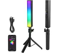 NEEWER RGB Varita Luz con Trípode Escritorio, App Control Magnética Manual Barra Luz Vídeo, 2500K-8500K Regulable CRI95+ 17 Escenas Barra Luz Tubo LED a Todo Color para Vlog, 2550mAh Batería, TL21C