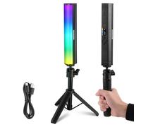 NEEWER RGB Varita Luz con Trípode Escritorio, Magnética Manual Foto Barra Luz Vídeo, 2500K-8500K Regulable CRI95+ Barra Luz Tubo LED a Todo Color, 2550mAh Batería 17 Escenas para Vlog TikTok, TL20C