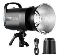 NEEWER S101-400W Strobe Flash con 9 Niveles 150W Lámpara de Modelar, 400Ws GN65 5600K con Reflector de Bowens Montaje Estándar, Modo S1/S2 Ventilador Silencioso para Fotografía Estudio Retrato