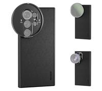 NEEWER S24 Ultra Funda, Funda Protectora Sintética para Teléfono con Monturas 17mm Lente y 67mm Adaptador de Filtro para Grabación, Compatible con Carga MagSafe Samsung Galaxy S24 Ultra, PA052 Negro