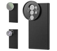 NEEWER S25 Ultra Funda, Funda Protectora Cuero Sintético para Teléfono con Monturas Lente 17mm & 67mm Adaptador Filtro para Grabación, Compatible con Samsung Galaxy S25 Ultra MagSafe Carga, PA092