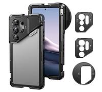 NEEWER S25 Ultra Phone Cage Rig Video Estabilizador Teléfono con Adaptador Filtro 67 mm, Placa Trasera de Lente 17 mm, Adaptador Lente T Mount, Compatible con Samsung Galaxy Moment Serie T, PA082