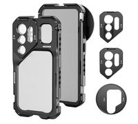 NEEWER S26 Ultra Phone Cage Jaula, Kit Estabilizador Video Rig Vlogs con 3X Placas Traseras para Filtros 67mm,17mm Objetivos Móvil & T Mount Lens, Compatible Solo con Samsung Galaxy S26 Ultra, PA182