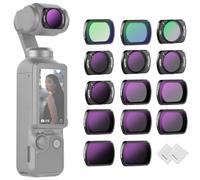 NEEWER Set de 14 Filtros ND Magnéticos + 2 Paños Limpieza, Compatible con dji Osmo Pocket 3, CPL ND8/16/32/64/128/256/1000 ND8/PL ND16/PL ND32/PL ND64/PL, Filtro Efecto LPR Difusión Negra 1/4