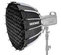 NEEWER Softbox Parabólico de 22 Pulgadas/55cm Configuración Rápida Plegado Rápido, con Difusores/Rejilla de Nido de Abeja/Bolsa, Compatible con Aputure 120d Luz Dome Godox sl60w NEEWER RGB CB60 etc.