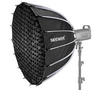 NEEWER Softbox Parabólico de 33 Pulgadas/85cm Configuración Rápida Plegado Rápido, con Difusores/Rejilla de Nido de Abeja/Bolsa, Compatible con Aputure 120d Luz Dome Godox sl60w NEEWER RGB CB60