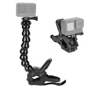 NEEWER Soporte Abrazadera Flexible Compatible con GoPro dji Action Cameras, Jaw Flex Super Clamp Holder, Montaje Clip Poste Escritorio con Tubo & Accesorios Adaptadores para Foto& Grabación, GP-80