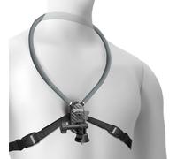 NEEWER Soporte Cuello Compatible con GoPro DJI Insta360 Cámara Acción, GP49 | Soporte Cuello de Liberación Rápida con Cojín de Aire y Correa Ajustable para Pecho, Kit Accesorios para POV Vlogging Video