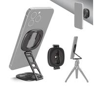 NEEWER Soporte de Anillo magnético Doble para teléfono, Soporte magnético Plegable Fino con Tornillo 1/4" para trípode Compatible con MagSafe iPhone Samsung Huawei Android para vídeo, PA095