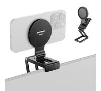 NEEWER Soporte de Cámara Continuidad para Monitor Escritorio,Soporte Magnético Triple Plegable Camera Webcam con Base Tipo Arca,Compatible con MagSafe iPhone iMac Escritorio Mac Portátil Samsung,SP08