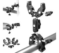 Neewer Soporte de cámara de Doble Abrazadera con Brazo mágico, Zapatos fríos para Escritorio, Estudio, Soporte de luz, Reflector de fotografía, Bandera, Barras transversales, Motocicleta, Paraguas,