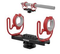 NEEWER Soporte de choque para micrófono, soporte ajustable para micrófono de zapata fría para cámara, poste de pluma, accesorios de trípode compatibles con Rode NTG Series Sennheiser MKE600 Audio