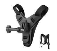 NEEWER Soporte de Correa para cámara de mentón, Casco de Moto, Kit de Accesorios para Vlog POV para grabación de vídeo Compatible con GoPro Insta360 dji AKASO Action Camera, GP-72