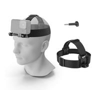 NEEWER Soporte de Correa para la Cabeza Compatible con GoPro Hero 13 12 11 10 9 8 Negro 7 Plata 7 Blanco, Accesorios de cámara de acción Ajustable para grabación de Video POV, Ciclismo, Surf, GP-71