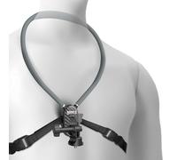 NEEWER Soporte de Cuello Compatible con cámaras de acción GoPro dji Insta 360, Soporte de Cuello de liberación rápida con cojín de Aire y Correa Ajustable para el Pecho, Kit de Accesorios para