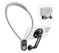 NEEWER Soporte de Cuello Magnético para Cámara de Acción y Teléfono, Cuello Trípode Pecho Compatible con dji GoPro Insta360 iPhone 15 Android, Soporte de Cuello para Grabación POV Vlog, Gris, GP16