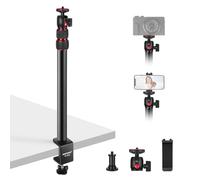 NEEWER Soporte de Escritorio Cámara con Soporte Celular y Cabeza Esférica 360°, 43-102cm C Clamp Soporte de Luz 1/4" Tornillo,Soporte de Mesa 3kg Carga Máxima para Camara DSLR,Webcam,Anillo Luz,TL283