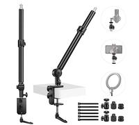 NEEWER Soporte de Escritorio para cámara, inclinación de 225° y Giratorio de 360°, 17.7 a 24.8 con Abrazadera C, Cabeza esférica de 1/4'', tornillo de 3/8'' y 5/8'' para fotografía, 2PZ, ST-DR3560
