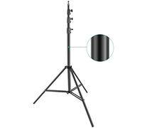 Neewer Soporte de Luz de Aluminio Soporte para Trípode de Fotografía Ajustable de 4 m con Cojín de Resorte Incorporado y Tornillo de 1/4 "para Luz LED de Cámara DSLR Carga Máxima: 10 kg - Negro