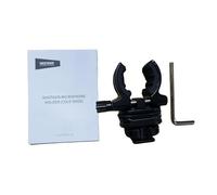 NEEWER Soporte de micrófono con adaptador de zapata fría, accesorios de montaje de micrófono que reducen el ruido y absorben los golpes con almohadillas de silicona integradas, para micrófonos de 19 a