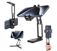 NEEWER Soporte de trípode para teléfono con Zapatas frías y Agujeros de 1/4 Pulgadas y 3/8 Pulgadas, trípode de Escritorio de Metal multiángulo y Altura Ajustable con 3 Patas divididas, Agarre de