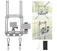 NEEWER Soporte de Valla con Soporte para Montaje de Cambio de Juego, absorción de Golpes, Cadena de cancha de Tenis de béisbol, Compatible con cámara de acción Mevo Start GoPro Insta360 dji, PA020