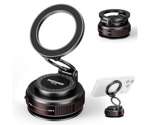 NEEWER Soporte de Ventosa al vacío, Soporte magnético Ajustable de 360° para teléfono Celular, Compatible con MagSafe iPhone, liberación rápida para tu Coche, salpicadero, Parabrisas, Gimnasio