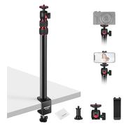 NEEWER Soporte Escritorio Cámara con Soporte Móvil y Cabeza Esférica 360°, 43-102cm C Clamp Table Light Stand 1/4" Tornillo, Desktop Stand 6.6lb/3kg Carga MAX para Camara DSLR, Webcam, Aro Luz, TL283