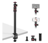 NEEWER Soporte Escritorio Cámara con Soporte Móvil y Cabeza Esférica 360°, 43-102cm C Clamp Table Light Stand 1/4" Tornillo, Desktop Stand 6.6lb/3kg Carga MAX para Camara DSLR, Webcam, Aro Luz, TL283