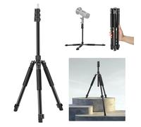 NEEWER Soporte Luz para Fotografía, 1,5-6,4ft/47-195cm Aluminio Reversible | Trípode de Iluminación de Estudio, Soporte Portátil para Teléfono con Tornillo de 1/4", para Cámara Softbox, Carga 2kg,ST195