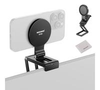 NEEWER Soporte Magnético Continuidad Cámara para Monitor Escritorio, Base Arca Triple Soporte Plegable Webcam Movil Escritorio, Compatible con MagSafe iPhone iMac Apple TV 4K Mac Laptop Samsung, SP08