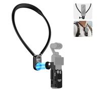 NEEWER Soporte Magnético Cuello con Pocket 3 Jaula, Soporte Cuello Flexible para Cámara Acción, Compatible con GoPro Hero 13 12 11 MAX dji Action 5 Pro Insta360 Osmo Pocket 3 Accesorio para POV, GP39