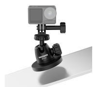 NEEWER Basics Soporte Magnético Camera Mount para Cámara Acción Compatible con GoPro Insta360 dji AKASO Accesorios, Soporte Rótula 360° Imán Potente para Carro Grabación Video Live Streaming, GP-101