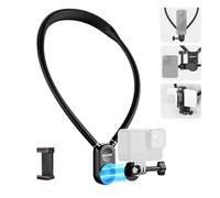 NEEWER Soporte magnético para el Cuello con Clip Compatible con GoPro Hero 12 11 10 MAX dji Action 4 Insta360 Samsung, liberación rápida POV cámara de acción Collar Montaje Vlog Aceessories, GP15