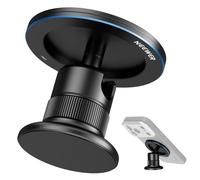 NEEWER Soporte magnético para trípode para teléfono compatible con MagSafe iPhone, soporte de teléfono para carrito de golf de gimnasio, soporte adaptador de cabeza de bola de 360° con anillo de metal