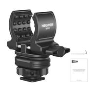 NEEWER Soporte Micrófono con Adaptador Zapata Fría, Reducción Ruido Shock Absorbing Mic Mount Accessories con Almohadillas Silicona Integradas, para Mics de 0.7" to 1" (19 to 25mm) de Diámetro, MH3